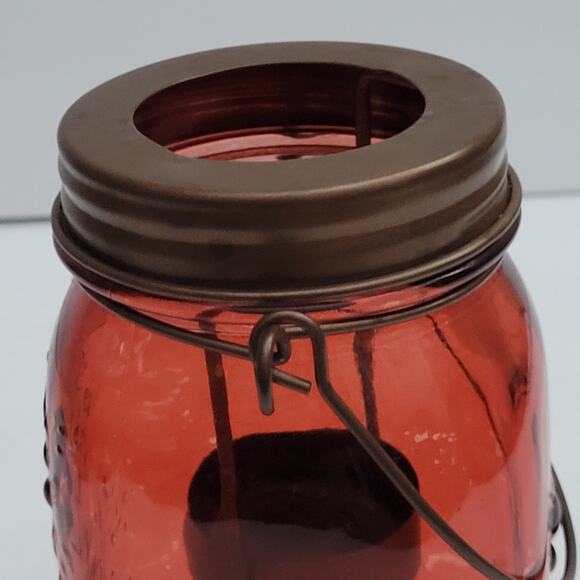 Red Mason Jar Lantern - Picture 6 of 12